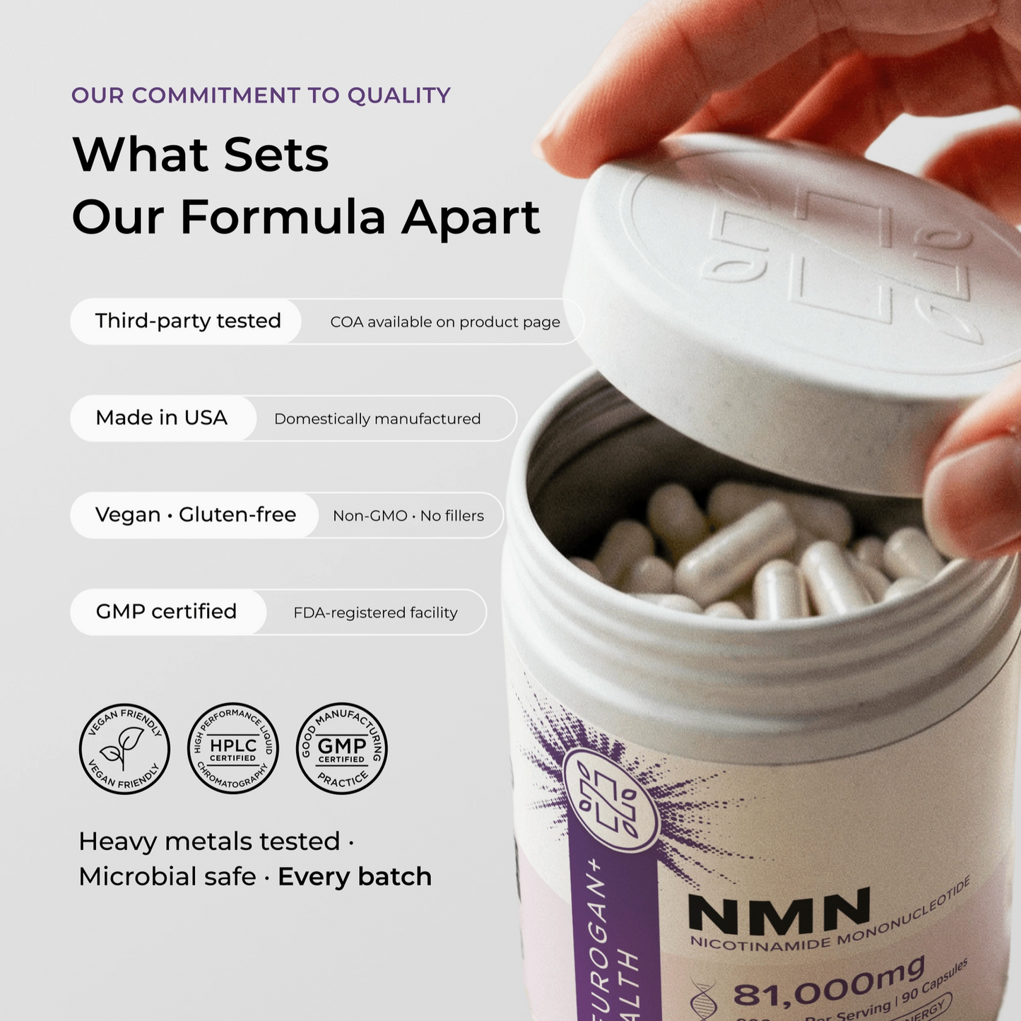 NMN kosttilskud - kapsler 900 mg