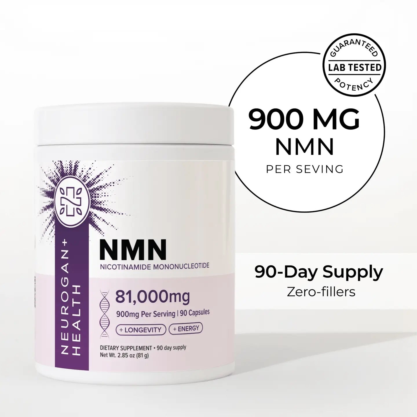 NMN kosttilskud - kapsler 900 mg