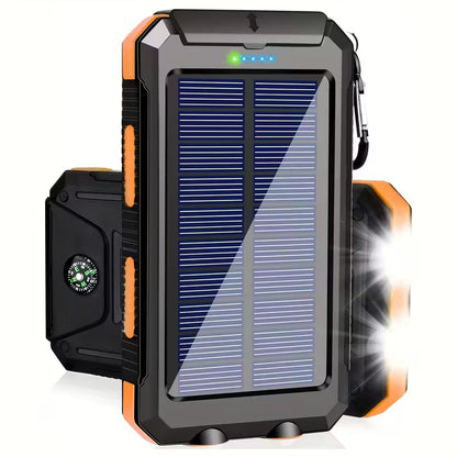 Solcelledrevet Powerbank 10000mAh
